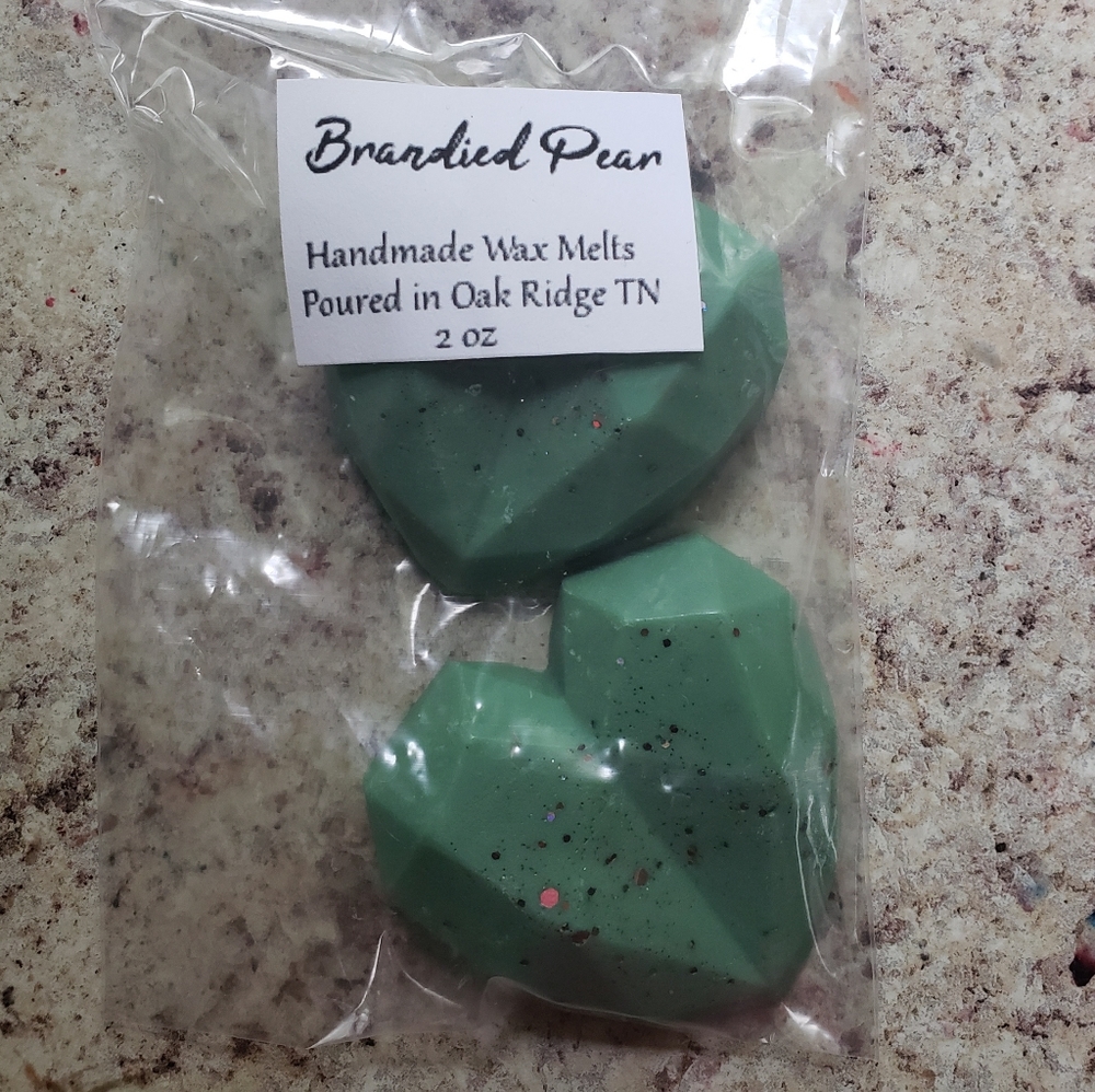 Brandied Pear Wax Melts 2 Geo Hearts